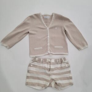Mayoral Cream Knit Newborn Collection Sz 12M